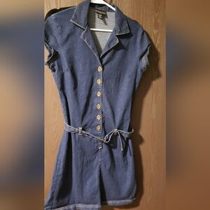 G.A.S. CO Denim Button-Down Midi Dress Size 11